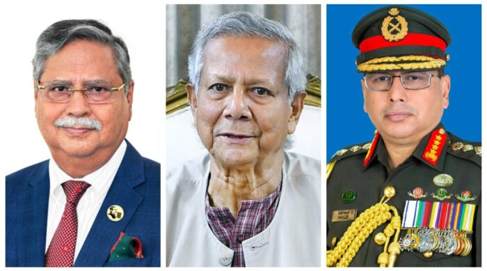 রাষ্ট্রপতি ও প্রধান উপদেষ্টার সঙ্গে সাক্ষাৎ করেছেন সেনাপ্রধান জেনারেল ওয়াকার-উজ-জামান