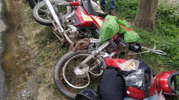 রাজশাহীতে ট্রাকের ধাক্কায় আগুনে পুড়ে প্রাণ গেল যুবকের