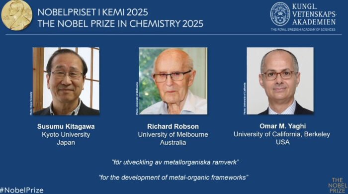 রসায়নে নোবেল তিন বিজ্ঞানীর