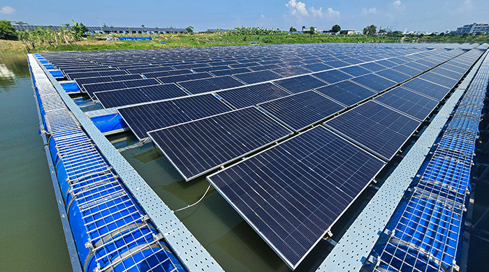 দেশের সর্ববৃহৎ ভাসমান সৌরবিদ্যুৎ প্ল্যান্ট স্থাপন করলো ওয়ালটন