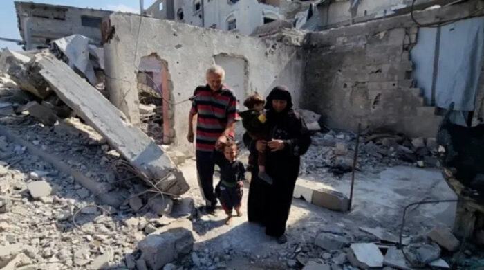 ফিলিস্তিনের যুদ্ধবিধ্বস্ত গাজা উপত্যকা