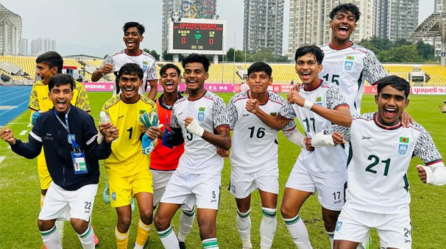 এবার ব্রুনাইকে ৮ গোলে উড়িয়ে দিল বাংলাদেশ