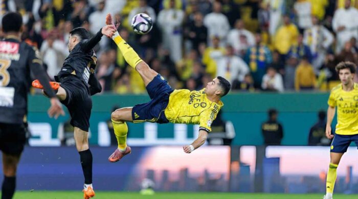 রোনালদোর চোখধাঁধানো বাইসাইকেল গোল, আল নাসর জয়ী