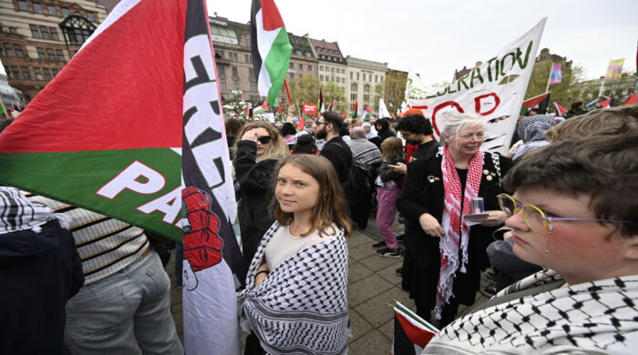 সুইডেনে ইসরাইলবিরোধী বিক্ষোভে মুখর স্টকহোম