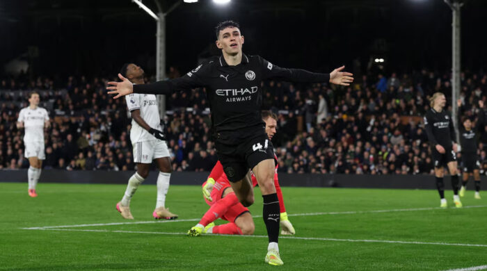 ফুলহ্যামকে হারিয়ে ৯ গোলের থ্রিলারে ফিরল ম্যানসিটি