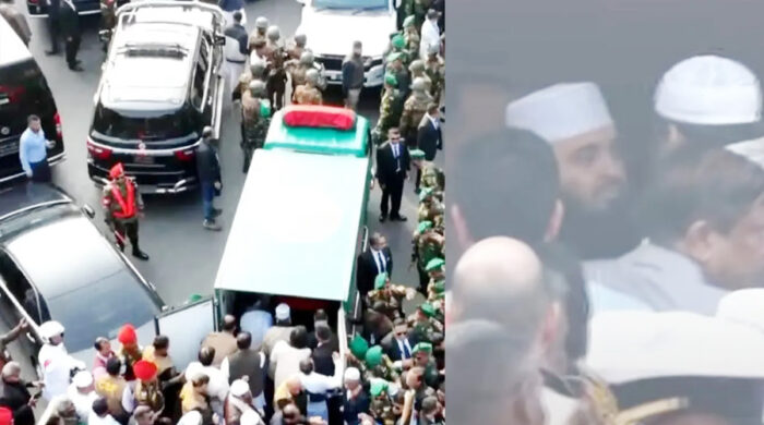 তিন বিশিষ্ট আলেম বহন করলেন খালেদা জিয়ার কফিন