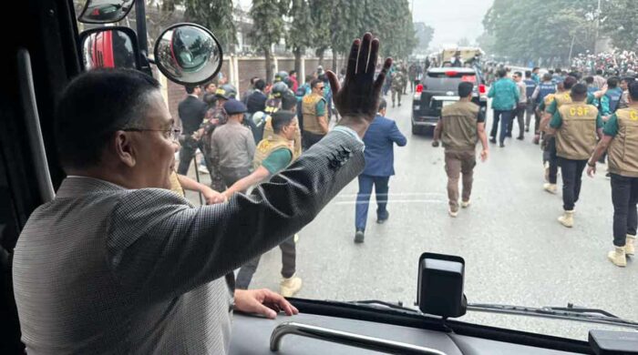 সংবর্ধনাস্থলে তারেক রহমান, জনসমুদ্রে আবেগের ঢেউ