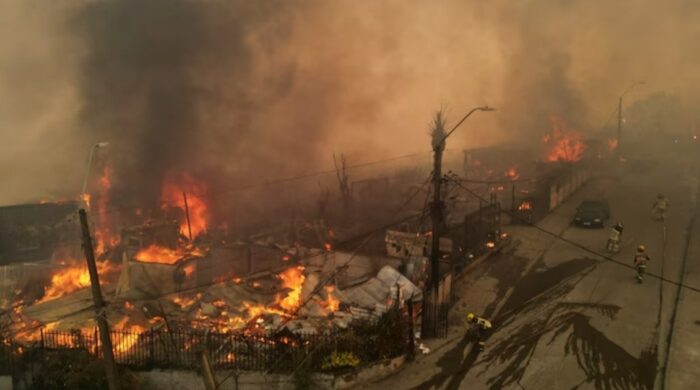 চিলি দাবানল মানবিক সংকট