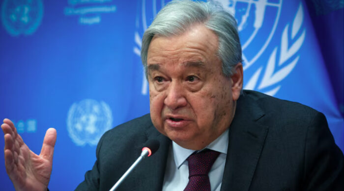 ত্রাণ সংস্থার লাইসেন্স বাতিলে ইসরাইলের নিন্দায় জাতিসংঘ মহাসচিব