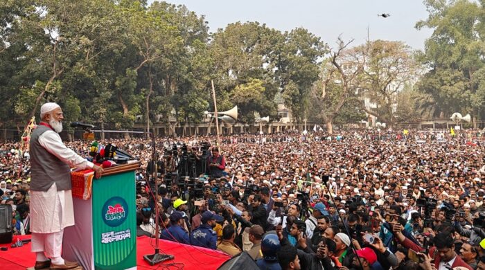 নওগাঁতে জামায়াত আমিরের সমাবেশ
