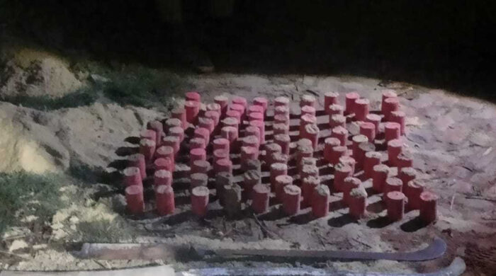 শরীয়তপুরে যৌথ অভিযানে ৯৫ ককটেল উদ্ধার, আটক ৩