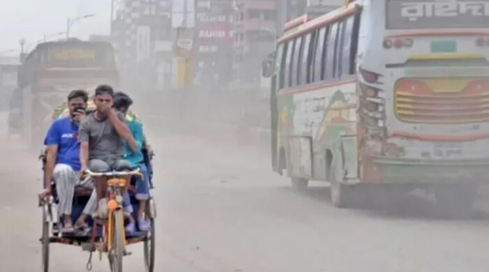 ঢাকার বায়ুদূষণ একিউআই অবস্থা