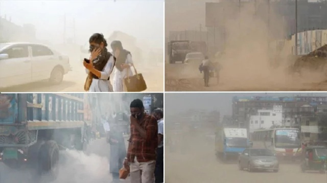 ঢাকার বাতাস অস্বাস্থ্যকর দূষণ