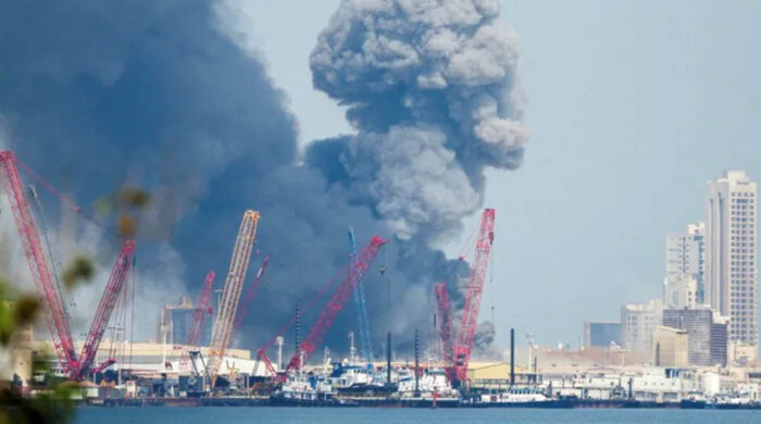 ওমানের বন্দরে ড্রোন হামলা