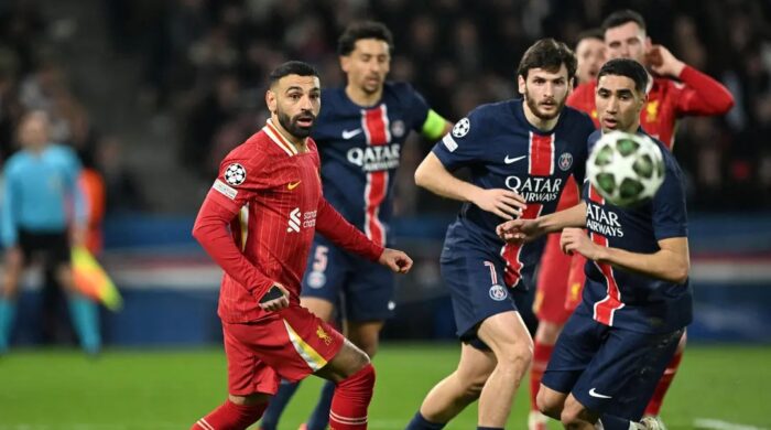 পিএসজির দাপটে অসহায় আত্মসমর্পণ লিভারপুলের