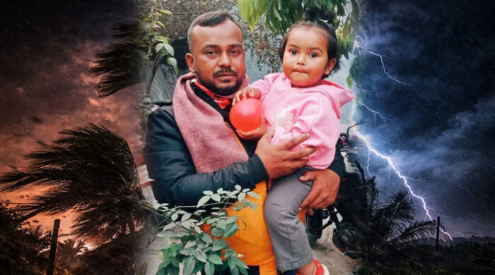 নিহত সুমন মন্ডল ও তার মেয়ে সাফিয়া