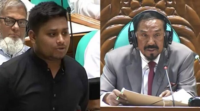 সংসদে উত্তেজনা, হাসনাতকে স্পিকারের সতর্কবার্তা