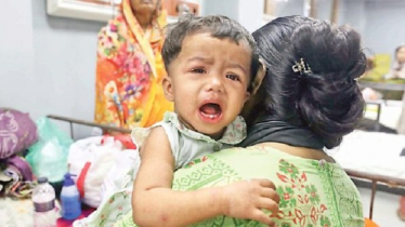 দেশে হামের প্রাদুর্ভাব শিশু মৃত্যু