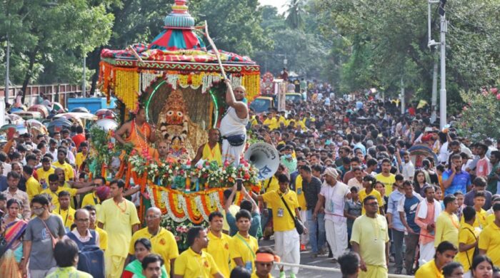 উল্টো রথযাত্রায় শেষ হচ্ছে জগন্নাথ দেবের উৎসব