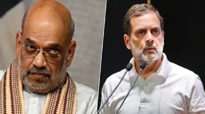 দিল্লির বিক্ষোভে পেলেট, অমিত শাহকে রাহুলের প্রশ্ন