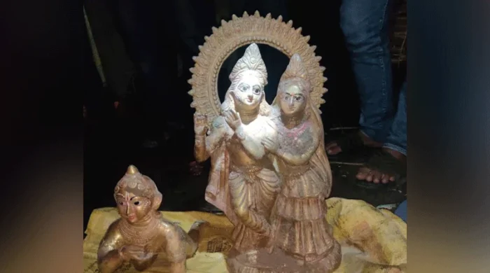 নগরকান্দায় চুরি হওয়া কালীমূর্তি উদ্ধার, গ্রেপ্তার ৪
