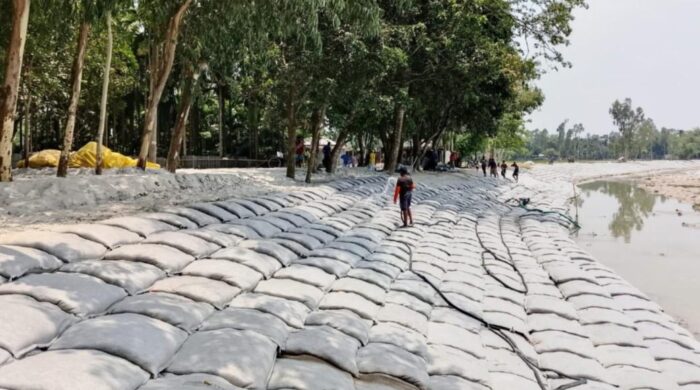 তিস্তা তীর সংরক্ষণ প্রকল্প: এক সাব-ঠিকাদারের হাতে কাজ