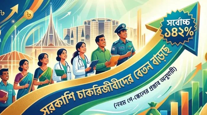 সরকারি চাকরিজীবীদের বেতন বাড়ছে ১৪২ শতাংশ পর্যন্ত